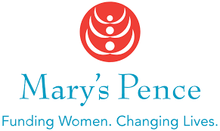 Mary's Pence Logo reading Funding Women, Changing Lives.